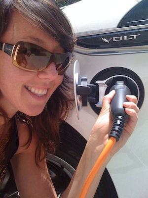GigaOM Pro Analyst Shannon Arvizu juices up her ride: a Chevy Volt