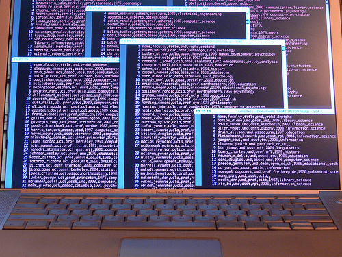 big data on computer image